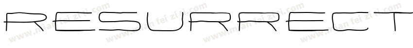 Resurrectory Expanded Regular字体转换